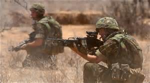 The Yorkshire Regiment on exercise in Kenya