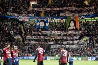 Green Brigade celebrate William Wallace and Bobby Sands as freedom fighters